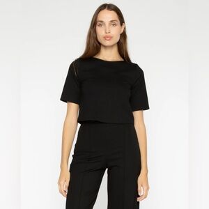 Ripley Rader Black Ponte Short Sleeve Top size 3